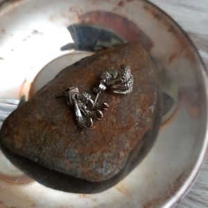 Two-part Bird Claw Earrings